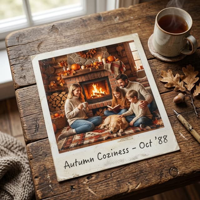 Polaroid memory collage